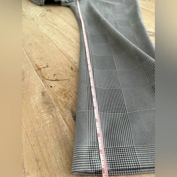 Leze The Label Pants Womens XLarge Plaid Work Pants Comfort Recycled Polyester - Picture 6 of 6